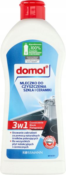 DOMOL MLECZKO DO CZYSZCZENIA SZKŁA I CERAMIKI 300 ML zdjęcie 1