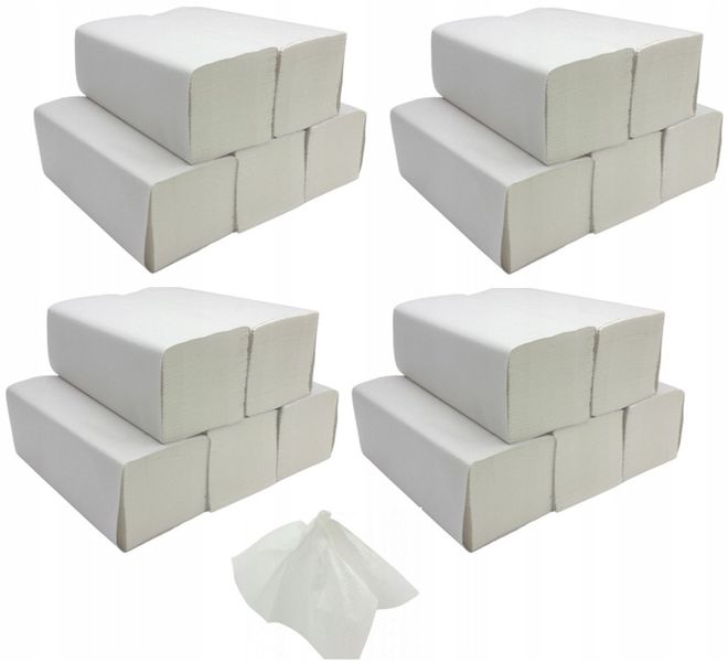 BIAŁE RĘCZNIKI PAPIEROWE SKŁADANE 100% CELULOZA zdjęcie 5