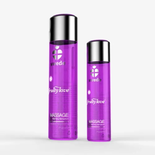 swede fruity love massage sweet raspberry rhubarb 120ml - olejek do masażu na Arena.pl