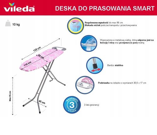 Vileda Deska do prasowania Viva Express Smart na Arena.pl