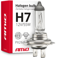 10X ŻARÓWKA HALOGENOWA AMIO H7 12V 55W FILTR UV ŻARÓWKI MIJANIA HOMOLOGACJA