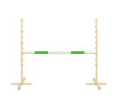 Przeszkoda skokowa do Hobby Horse 160cm, h-120 cm, belka zielona