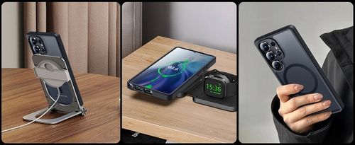 Etui CASE do Samsung Galaxy S25 ULTRA MAGNETYCZNE MATOWE WZMACNIANE 2xSZKŁO na Arena.pl