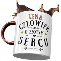 Kubek Bordowy Dla Leny Koleżanki Przyjaciółki Z Nadrukiem Ze Zdjęciem