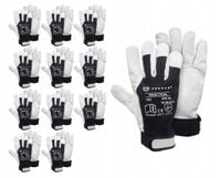 rękawice ochronne tekson practical 1252 skóra kozia z rzepem roz. 10