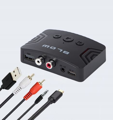 TRANSMITER ODBIORNIK BLUETOOTH 5.3 AUX MINIJACK 3,5mm USB-C 2xRCA na Arena.pl