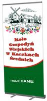 Rollup roll-up stojący stojak Koło Gospodyń Wiejskich KGW Projekt GRATIS