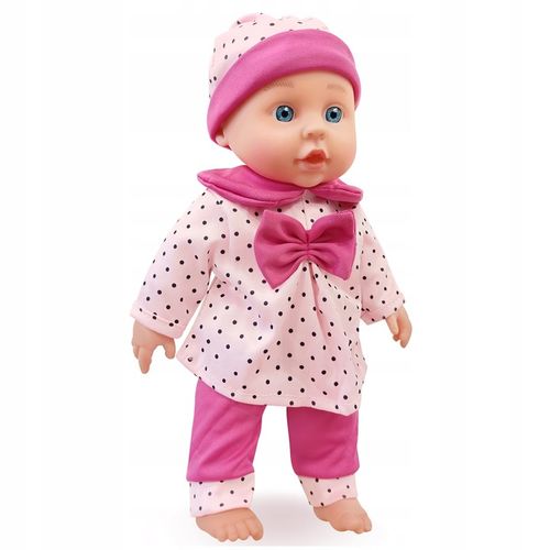 Lalka bobas jak żywa interaktywna miękka duża mówi ubranka pudełko prezent na Arena.pl