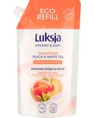 KREMOWE MYDŁO W PŁYNIE 400 ML ZAPAS LUKSJA PEACH&WHITE TEA