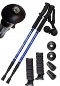 KIJKI KIJE TREKKINGOWE NORDIC WALKING ALUMINIOWE 135CM 1PARA