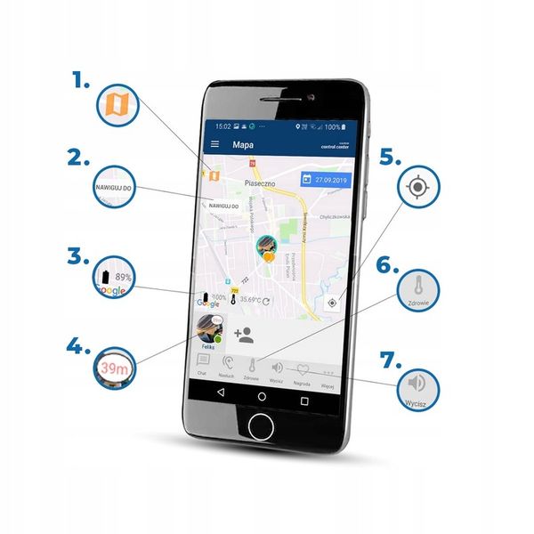 Lokalizator GPS dla kota CALMEAN + obroża S/M zdjęcie 10