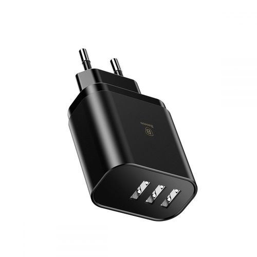 BASEUS MIRROR LED 3-PORT NETWORK CHARGER BLACK na Arena.pl