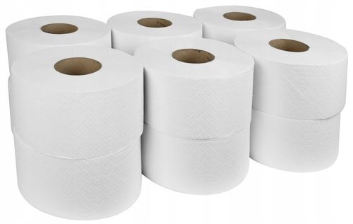 Papier Toaletowy Jumbo Biały Celuloza 2 Warstw Horeca 80m 400 listków na Arena.pl
