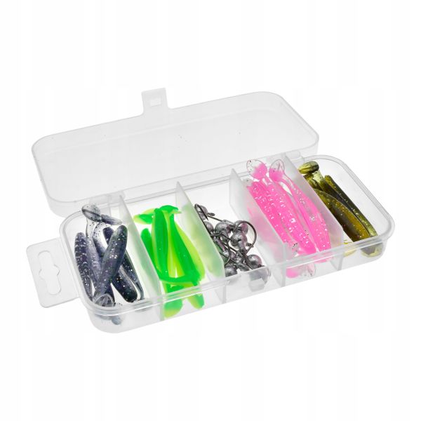 Zestaw spinning 25 przynęt 10 x główka JIG PUDEŁKO zdjęcie 3