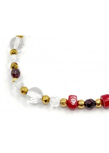 Bransoletka KORAL KRYSZTAŁ 925 na Arena.pl