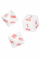 calexotics tempt & tease dice - zestaw 3 akrylowych kości do gry dla par