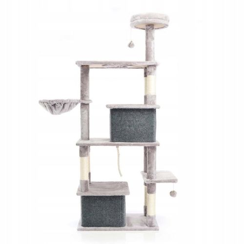 WYSOKI DRAPAK DLA KOTÓW KOTA LEGOWISKO XL WIEŻA LEŻAK ZABAWKA PIŁKA I DOMKI na Arena.pl