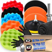 ZESTAW GĄBKI POLERSKIE PASTA K2 ULTRA CUT ADAPTER