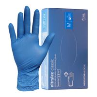 rękawice nitrylowe niebieskie m mercator 100szt