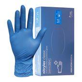 rękawice nitrylowe niebieskie m mercator 100szt