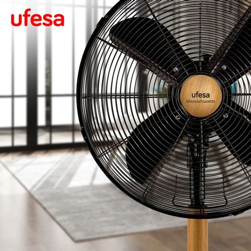 WENTYLATOR STOJĄCY UFESA WIATRAK PODŁOGOWY CICHY MOCNY METALOWY 50W 40CM na Arena.pl