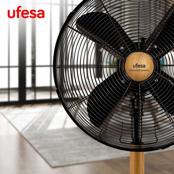 WENTYLATOR STOJĄCY UFESA WIATRAK PODŁOGOWY CICHY MOCNY METALOWY 50W 40CM zdjęcie 3