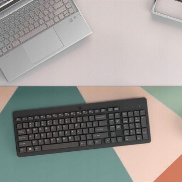 Klawiatura bezprzewodowa HP 220, Bateria 16 msc, cicha praca, USB 2,4 GHz zdjęcie 4