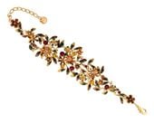 bransoletka kolorowe kwiatuszki z kryształkami z kolekcji blossom