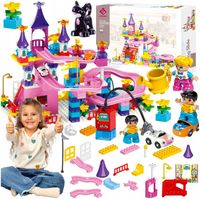 Klocki Konstrukcyjne Zestaw do Układania Zamku 162 el Pałac dla Dziewczynek