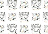 FOTOTAPETA FLIZ dla dzieci misie drzewka 350x245