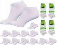 12x bambusowe skarpety stopki męskie białe 43/46