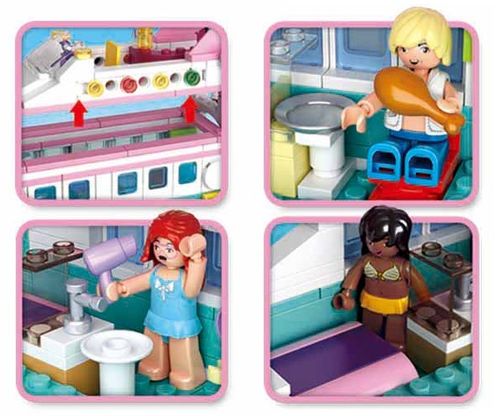 KLOCKI SLUBAN GD Statek jacht Wakacyjny 328 el. kompatybilne z LEG COB na Arena.pl