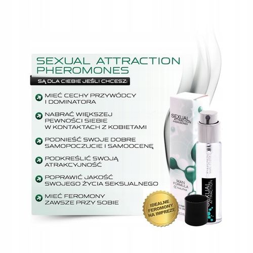 SEXUAL ATTRACTION 15ml - SILNE MĘSKIE FEROMONY na Arena.pl