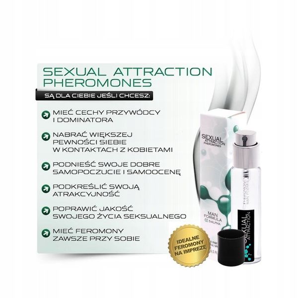 SEXUAL ATTRACTION 15ml - SILNE MĘSKIE FEROMONY zdjęcie 9