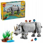 LEGO Creator 3w1 31171 Dzikie zwierzęta: dumny nosorożec z ptakami
