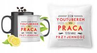 Dla Youtubera Zestaw Kubek Magiczny + Poduszka Z Nadrukiem Ze Zdjęciem