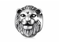Rodowany srebrny charms do pandora głowa lwa lew lion srebro 925 NEW146
