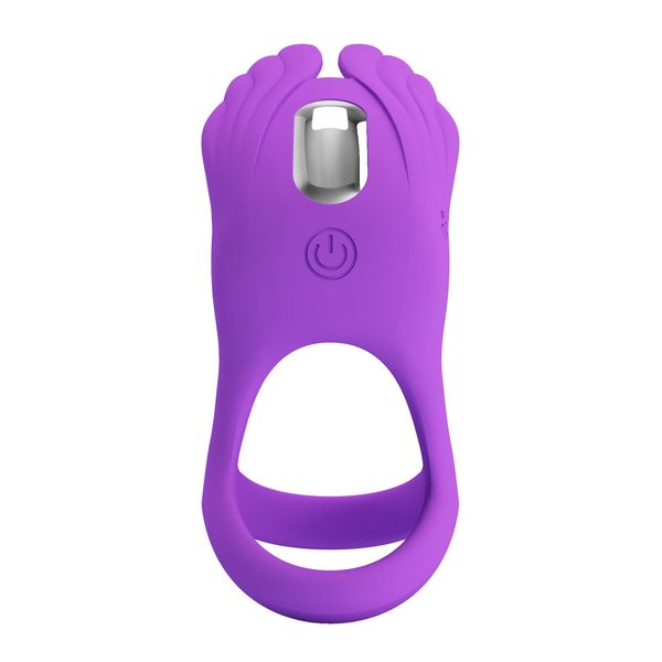 PRETTY LOVE - VIBRANT PENIS RING SILAS Black, 7 vibration functions zdjęcie 6