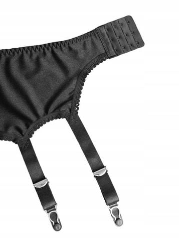 Pas do Pończoch Nylonowych Czarny Charmzi Nicole Vintage Retro S/M na Arena.pl