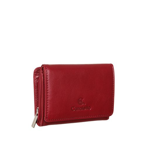 Czerwony portfel damski Canaletto ze skóry garbowanej roślinnie PD2003cs165 GR RFID na Arena.pl