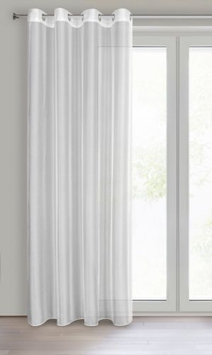 Firana gotowa na przelotkach ANABEL 140x260 biała z połyskiem na Arena.pl