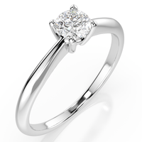 pierścionek z białego srebra 925 z diamentem (brylantem) 0,3 ct lab