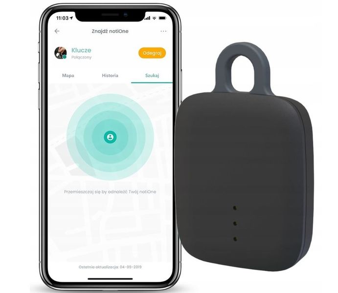 LOKALIZATOR KLUCZY SAMOCHODU PSA ROWERU GPS Z SYGNAŁEM NOTIONE GO PLUS zdjęcie 1