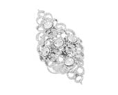 ażurowy pierścionek z kryształkami z kolekcji wedding dream (r9740ag)