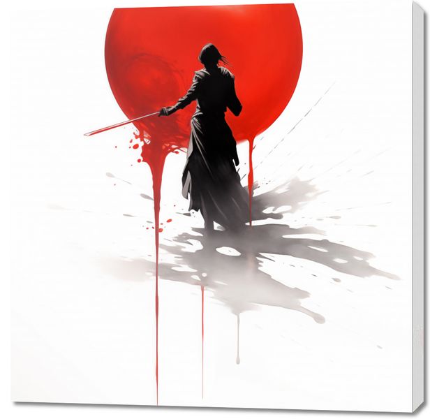Obraz 100x100cm Samotny Samuraj zdjęcie 1