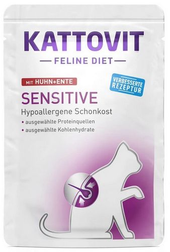 Kattovit Feline Diet Sensitive Kurczak I Kaczka Saszetka 85G na Arena.pl