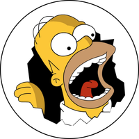 Opłatek na tort Simpsonowie Postacie Postać Bajka