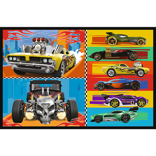 Puzzle - 2x70 - Samochodziki - Hot Wheels Trefl 34442 na Arena.pl