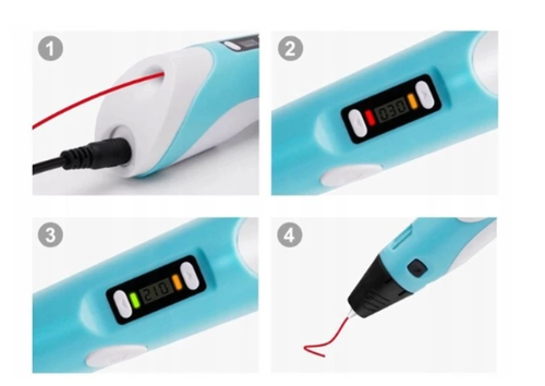 Długopis 3D PE12 niebieski + wkład na Arena.pl