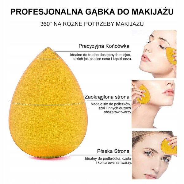 Zestaw Blender gąbka do makijażu 8szt Fiolet zdjęcie 4